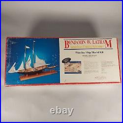 Model Shipways 1/48 Scale Benjamin W. Latham P. O. F. Wood Ship Model Kit NIOB