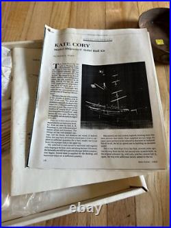 Model Shipways 3/16=1 ft. Scale Kate Cory, Whaling Brig of 1856 And Air Brush