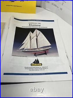 Model Shipways BLUENOSE CANADIAN FISHING SCHOONER 1100 SCALE. NIB