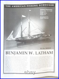 Model Shipways Benjamin W Latham Ship Model Kit 2109 Fishing Schooner 130 bucks