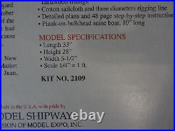 Model Shipways Benjamin W Latham Ship Model Kit 2109 Fishing Schooner 130 bucks