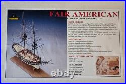 Model Shipways FAIR AMERICAN Revolutionary War Brig Kit