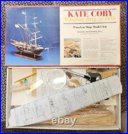 Model Shipways Kate Cory Whaling Brig 1856 Wooden Ship Kit 2031 Open Box Sealed