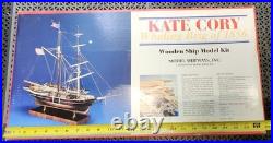 Model Shipways Kate Cory Whaling Brig 1856 Wooden Ship Kit 2031 Open Box Sealed