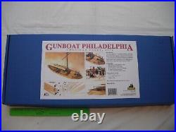 Model Shipways MS2263 Gunboat Philadelpha, Laser, Wood, Ship Model Kit, 124 Scale