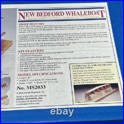 Model Shipways NEW BEDFORD WHALEBOAT 116 SCALE New