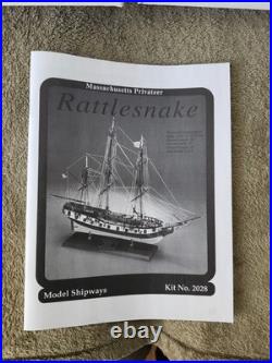 Model Shipways RATTLESNAKE US PRIVATEER 164 SCALE Model Shipways RATTLESNAKE US PRIVATEER 164 SCALE