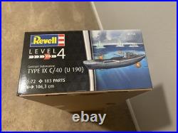Model boat 1/72 REVELL Ref 05133 German Submarine Type IX C/40 (U 190)