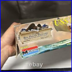Monogram 1132 USS Bon Homme Richard Warship Model Kit 85-0388 Flagship NEW OPEN Monogram 1132 USS Bon Homme Richard Warship Model Kit 85-0388 Flagship NEW OPEN