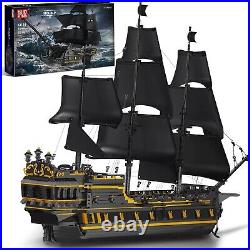 Mould King 13186 Pirates Ship Model Building Blocks Kits, MOC Large Black Pearl Mould King 13186 Pirates Ship Model Building Blocks Kits, MOC Large Black Pearl