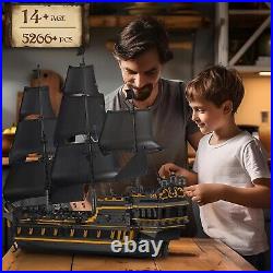 Mould King 13186 Pirates Ship Model Building Blocks Kits, MOC Large Black Pearl Mould King 13186 Pirates Ship Model Building Blocks Kits, MOC Large Black Pearl