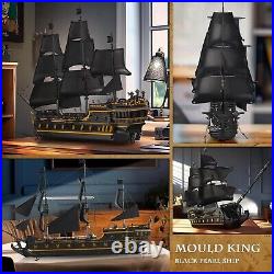 Mould King 13186 Pirates Ship Model Building Blocks Kits, MOC Large Black Pearl Mould King 13186 Pirates Ship Model Building Blocks Kits, MOC Large Black Pearl