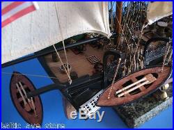 Museum Quality USS CONSTITUTION 50 Tall Wood Ship Model Sail Boat OLD IRONSIDES