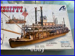 NEW Artesania King Of The Mississippi Paddle Steamer 180 Model Boat Kit 20505