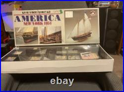 NEW IN BOX America New York 1851 Constructo Model Wooden Ship Boat Kit Madera