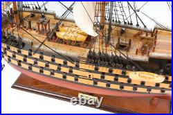 NEW WOODEN MODEL SHIP BOAT HMS VICTORY 95cm PAINTED GREAT GIFT DECORATION