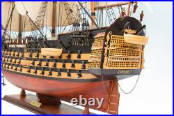 NEW WOODEN MODEL SHIP BOAT HMS VICTORY 95cm PAINTED GREAT GIFT DECORATION