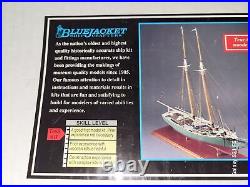 NOS Blue Jacket Smuggler 1877 Gloucester Schooner Ship Balsa Wood Model 33 Long