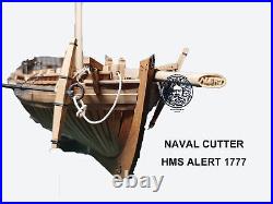 Naval Cutter HMS Alert 1777 148 520mm 20.4 POF Wooden Model Ship Kit