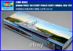 New Battleship Panzer Schiff Admiral Graf Spee 1/350 Ship Trumpeter Model Kit