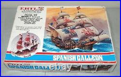 New! Complete! ERTL Spanish Galleon 1100 Scale MODEL KIT Sailing Ship RARE