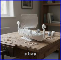 New Drakkar Viking Sailing longship 132 scale DIY Assembly Model Kits