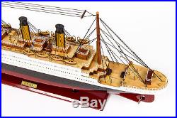 New Premium Titanic Handcrafted Wooden Model Boat Cruise Ship 80cm Great Gift