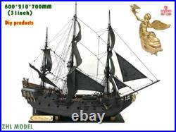 New ZHL The Black Pearl Golden Version 2024 Wood Model Ship Kit 31 Inch Gifts New ZHL The Black Pearl Golden Version 2024 Wood Model Ship Kit 31 Inch Gifts
