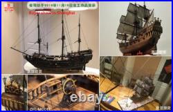 New ZHL The black Pearl Golden version 2023 wood model ship kit 31 inch Gifts New ZHL The black Pearl Golden version 2023 wood model ship kit 31 inch Gifts