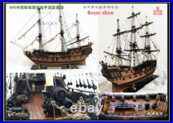 New ZHL The black Pearl Golden version 2023 wood model ship kit 31 inch Gifts New ZHL The black Pearl Golden version 2023 wood model ship kit 31 inch Gifts