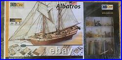 Occre Albatros Schooner 1100 Scale Wood Model Ship Kit Mint