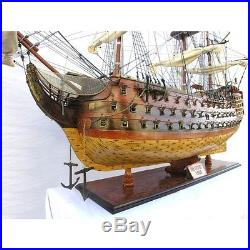 Oversized XL Hand Built Historic Model Ship HMS Victory Museum Quality Level NEW