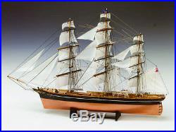 Premium Cutty Sark 34 With Sailes. Authentic Wooden Sailing Ship Model Kit, NEW