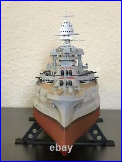 Pro Built 1977 REVELL 1/426 Scale USS ARIZONA (BB-39) Plastic Model Ship Display
