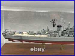 Pro Built 1/350 USS Salem CA-139 Heavy Cruiser Model Ship Custom Display Case