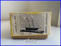 RARE Model Shipways Yacht America Schooner 1851 Ms2029 164 Scale Vintage NEW RARE Model Shipways Yacht America Schooner 1851 Ms2029 164 Scale Vintage NEW