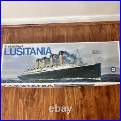 RARE Vintage Entex Models The Late Great Lusitania 1350 Scale Plastic Model Kit