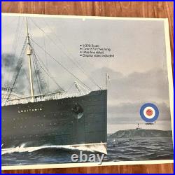 RARE Vintage Entex Models The Late Great Lusitania 1350 Scale Plastic Model Kit