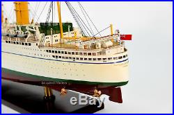 RMS Empress of Britain Ocean Liner Handmade Wooden Ship Model 37 Scale 1250