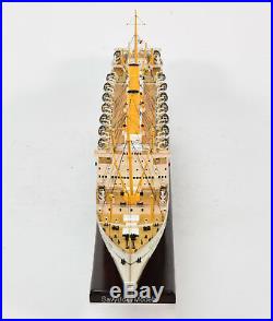 RMS Empress of France Ocean Liner Wooden Ship Model 36 Scale 1200