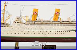 RMS Empress of France Ocean Liner Wooden Ship Model 36 Scale 1200