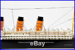 RMS Mauretania White Star Line Cruise Ship Model 38 Museum Quality