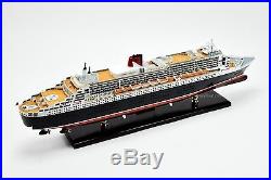 RMS Queen Mary 2 Cunard Line Ocean Liner Handmade Ship Model 34 Museum Quality