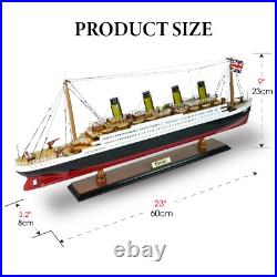 RMS Titanic Model Cruise Ship 23'' Handmade Model Ship Table Decor Birthday Gift