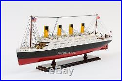 RMS Titanic Ocean Liner 25 Handmade Wooden Model Ship NEW