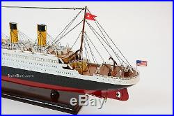 RMS Titanic Ocean Liner 25 Handmade Wooden Model Ship NEW