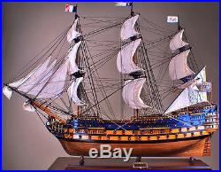 ROYAL LOUIS 42 wood model ship large scale sailing tall French boat