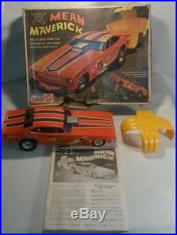 Rare 1970 Monogram Mattel Tom Daniel Mean Maverick Funny Car Model Kit F/ship