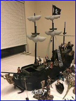 Rare Disney Black Pearl Pirate Ship Kids Playset and Accessories by Zizzle