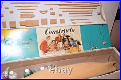 Rare Large 1950's Constructo Eagle Wooden Model Ship Kit MIB